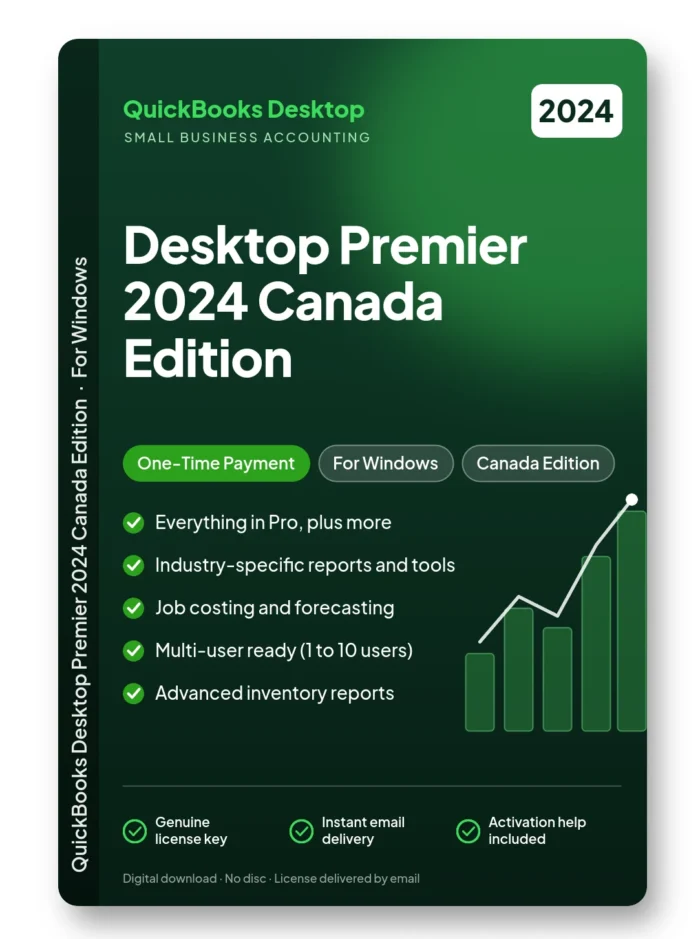 Quickbooks Desktop Premier 2024 Canada Edition – One-Time Payment