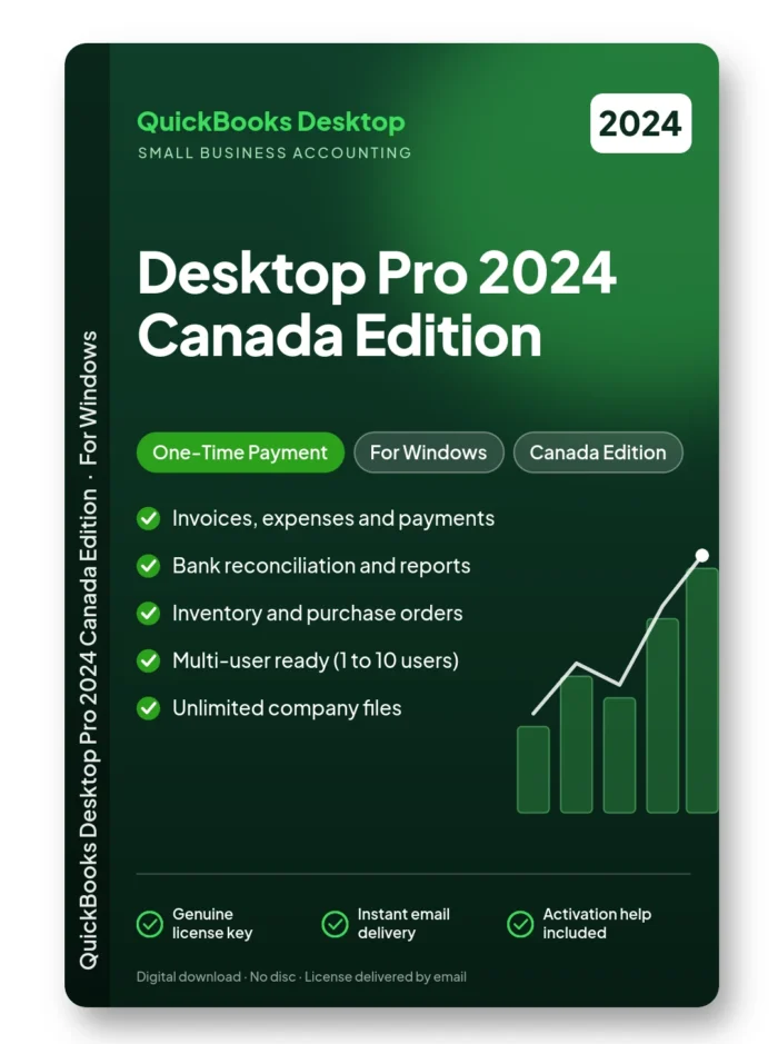Quickbooks Desktop Pro 2024 Canada Edition – One-Time Payment